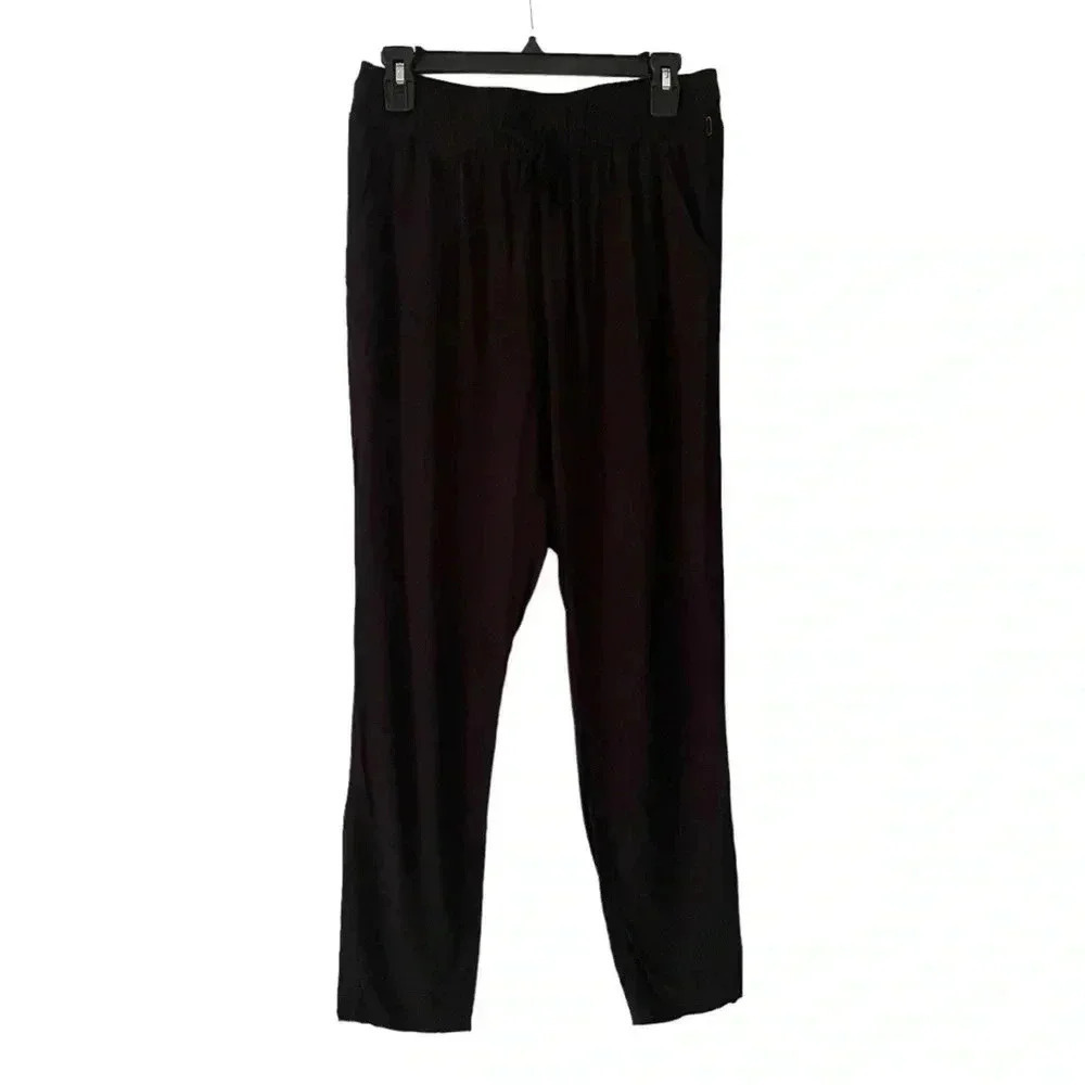 Freestyle‎ Bohemian Boho Lagen Look Lightweight Black Ankle Pants Women Size L